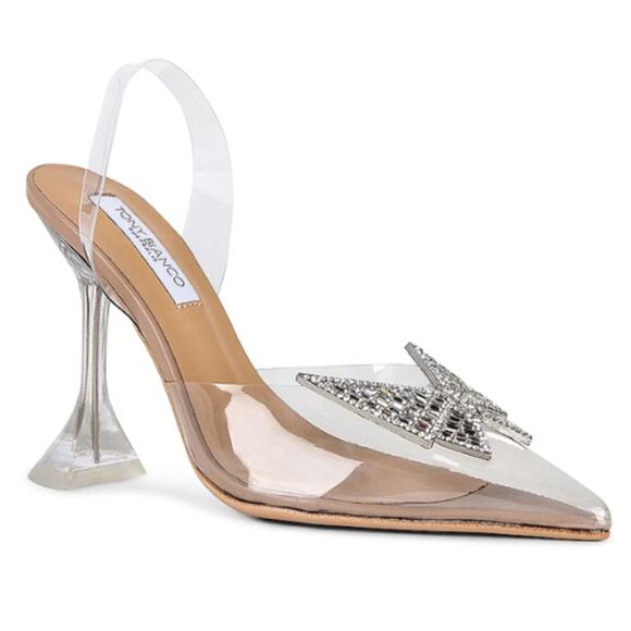 Tony Bianco Laos Heel in Clear Vinylite – Pre-Owned Size 8 - Picture 1 of 9